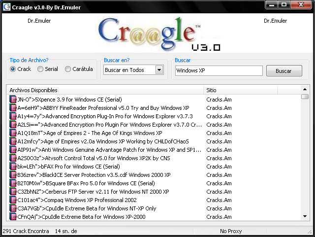 Craagle v3.0 crack, serial, keygens...