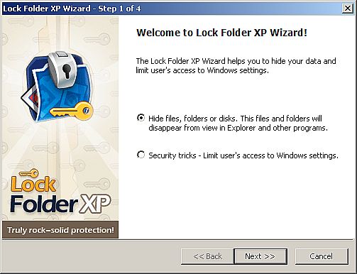 Lock folder xp